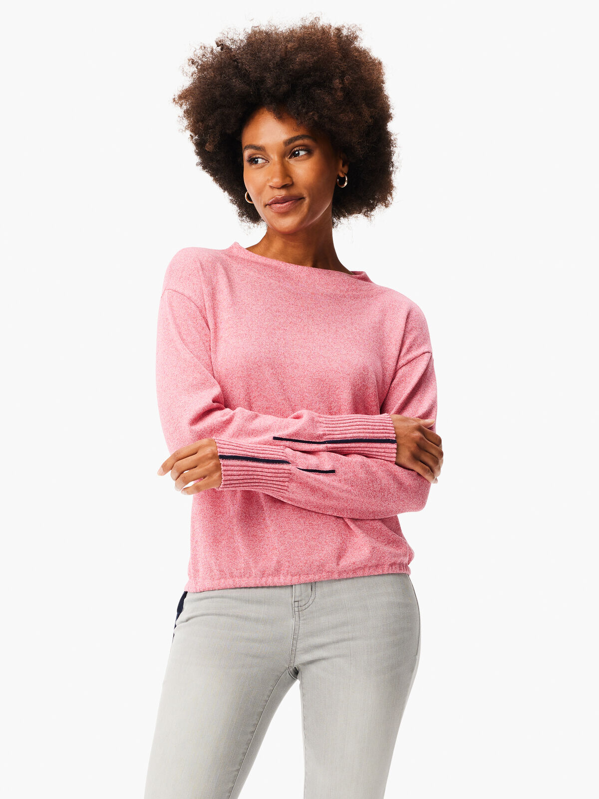 Tie Trim Sweater