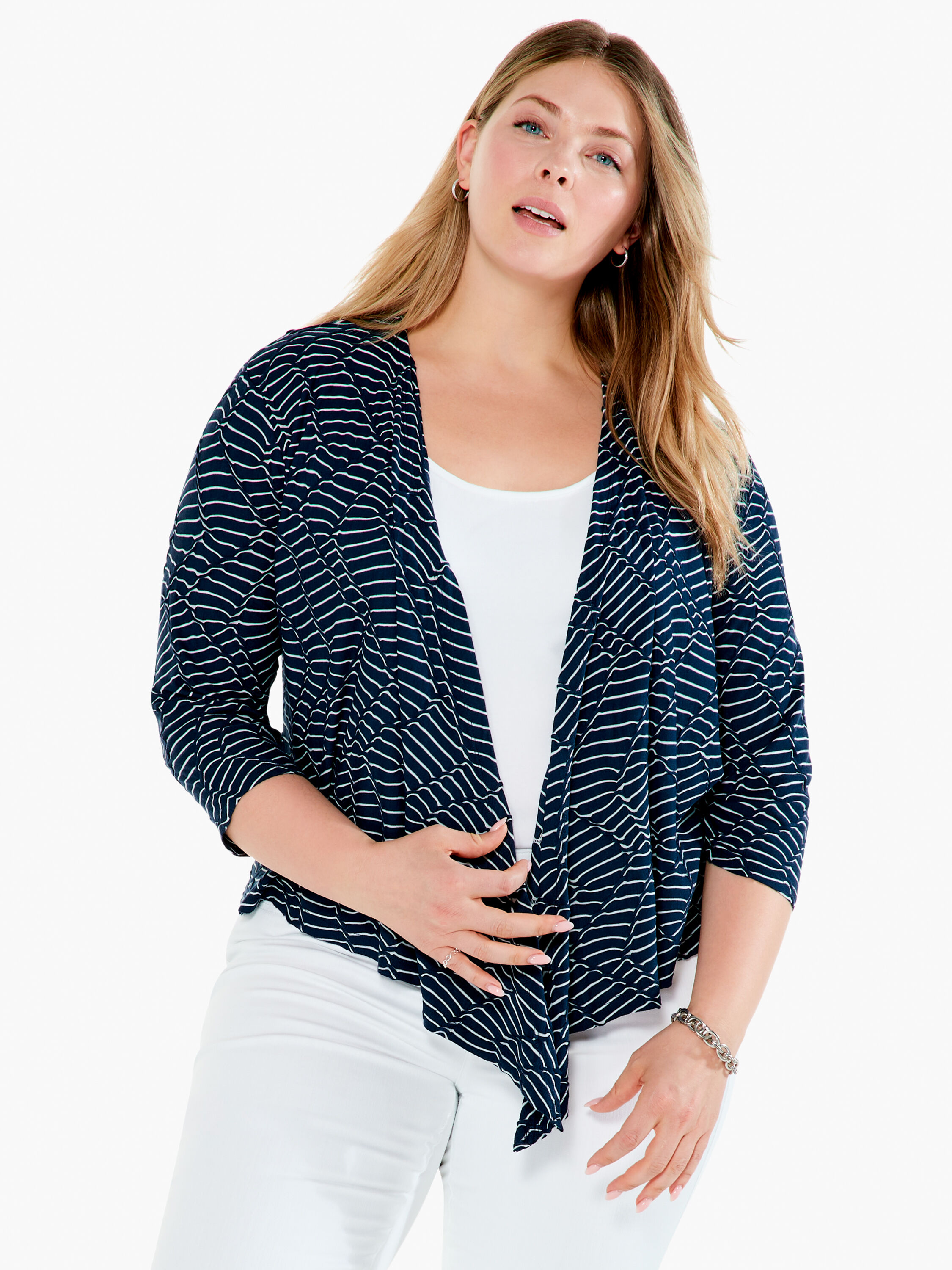 Mixed Lines 4 Way Cardigan NIC ZOE NIC ZOE