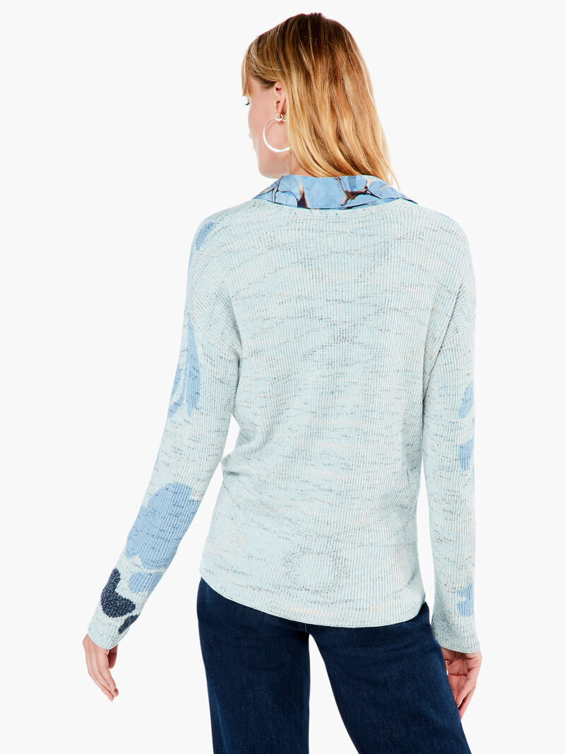Woman Wears Breezy Leaves Sweater image number 3