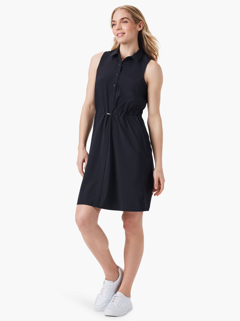 Woman Wears Tech Stretch Collared Dress image number 0