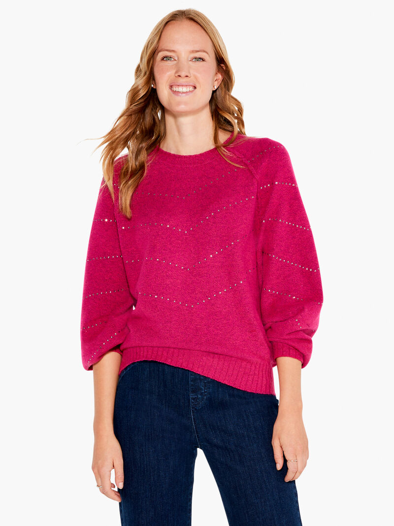 Woman Wears Shooting Stars Sweater image number 3