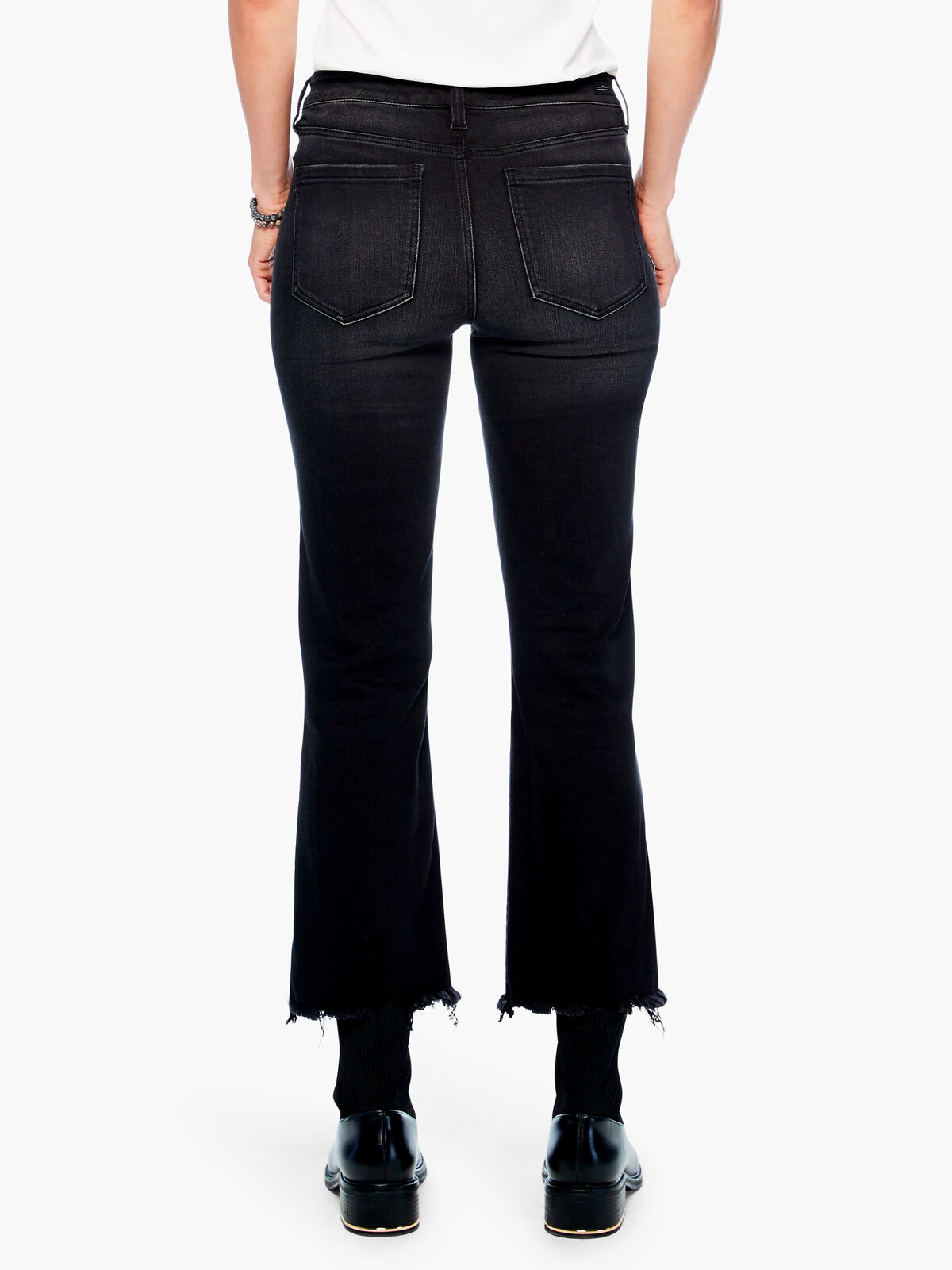 Liverpool - Hannah Cropped Flare w/ Fray Hem