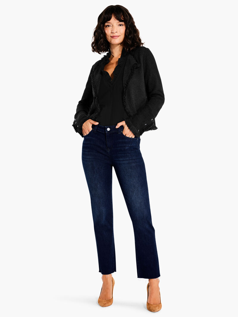 Woman Wears Ruffled Around Tank image number 3