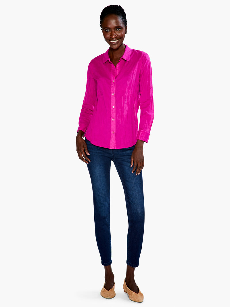 Woman Wears Crinkle Shirt image number 3