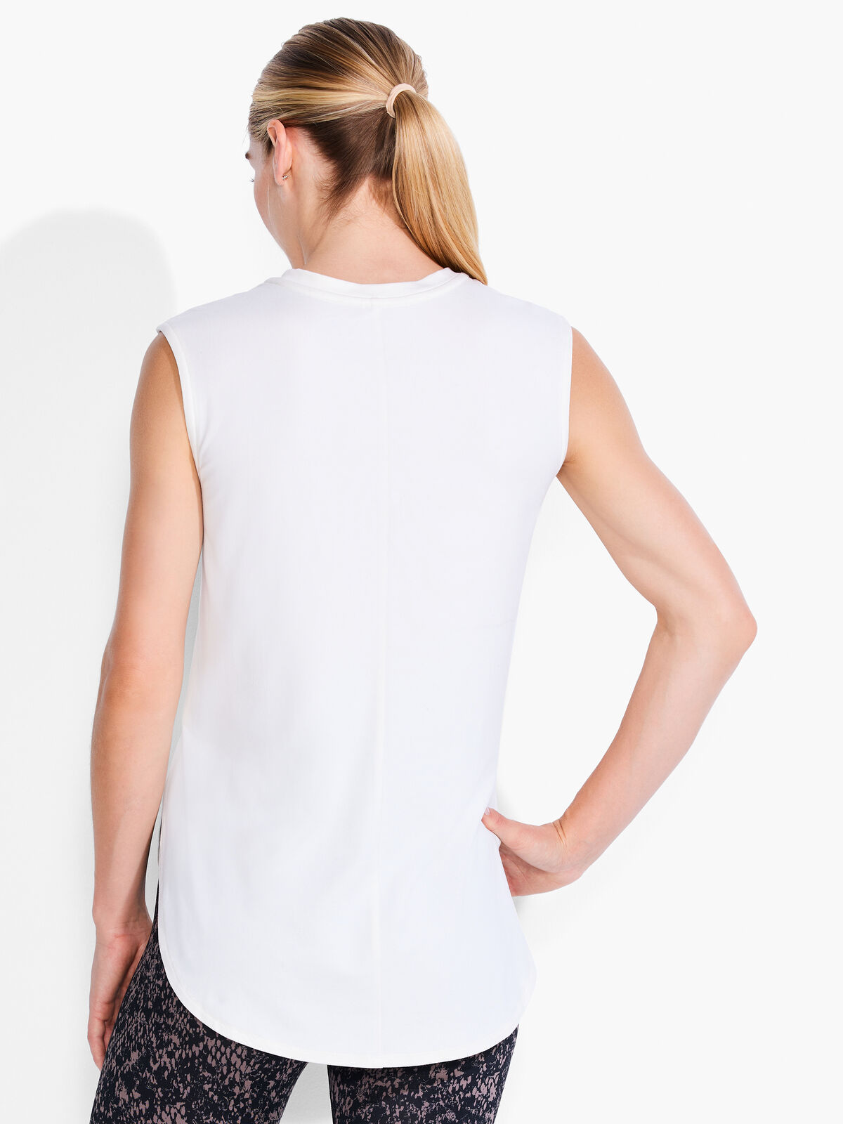 Brushed Flow Scoop Neck Top