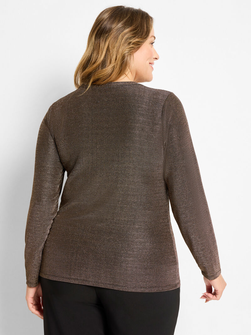 Woman Wears Diamonte Knit Top image number 3