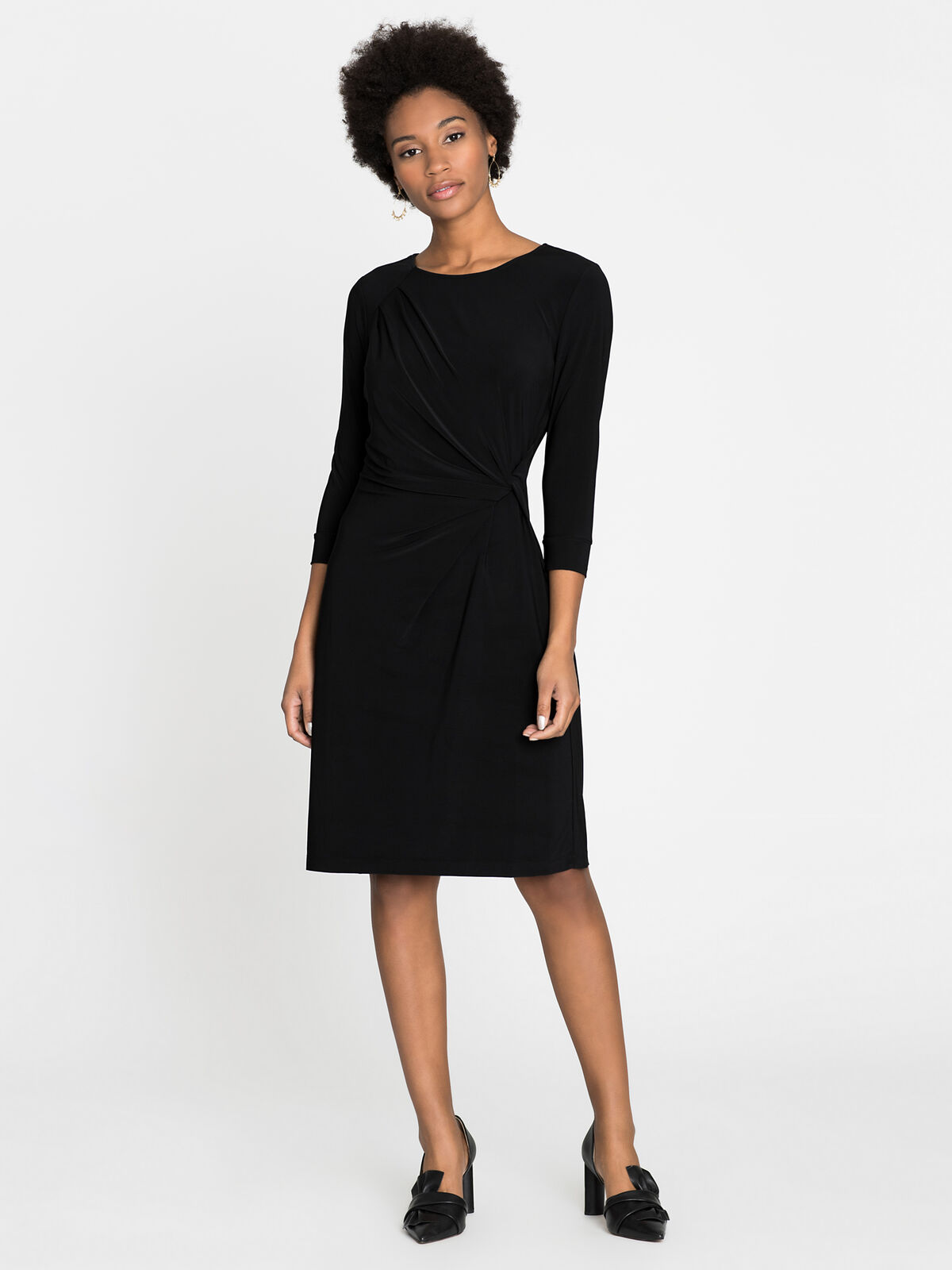 Sleeved Twist Dress