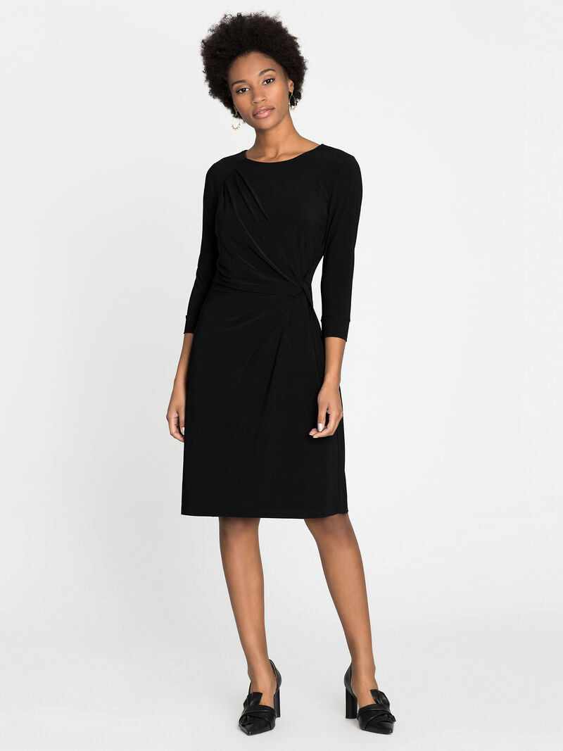 
                    Sleeved Twist Dress