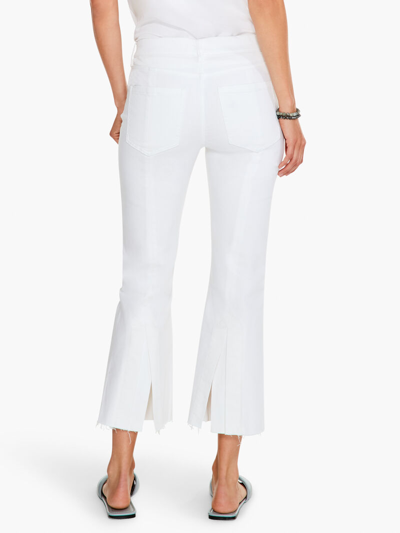 Woman Wears Liverpool Gia Crop Flare Pant w/ Back Vent image number 2