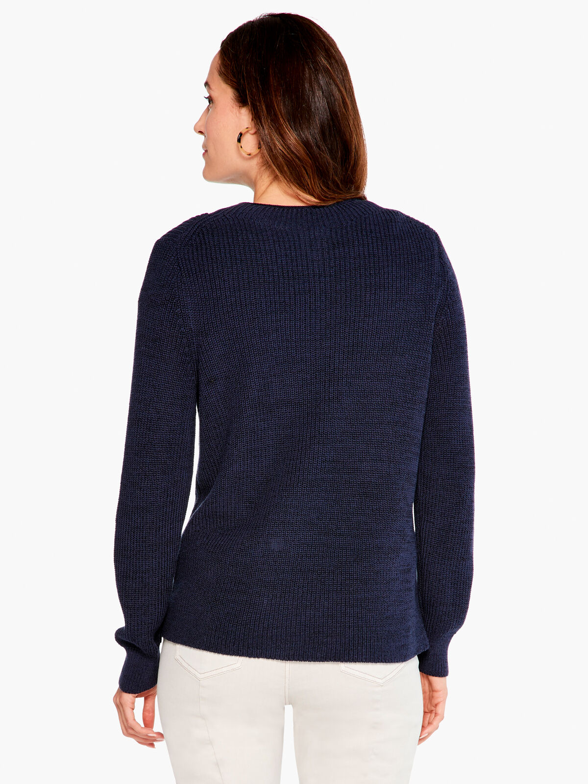 Shaker Knit Crew Neck Sweater
