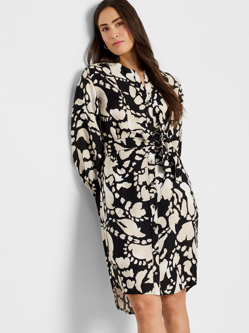 Woman Wears Evening Petal Blouse Dress image number 2