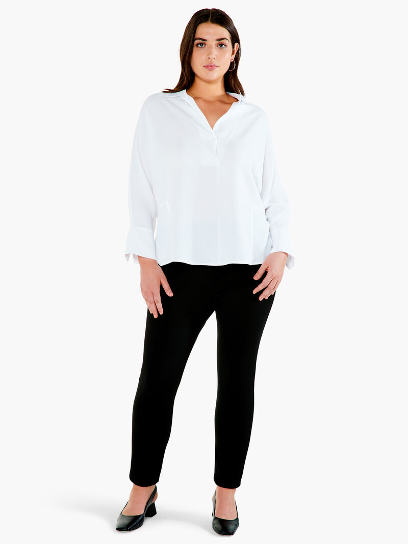 Woman Wears Flowing Ease Blouse image number 3