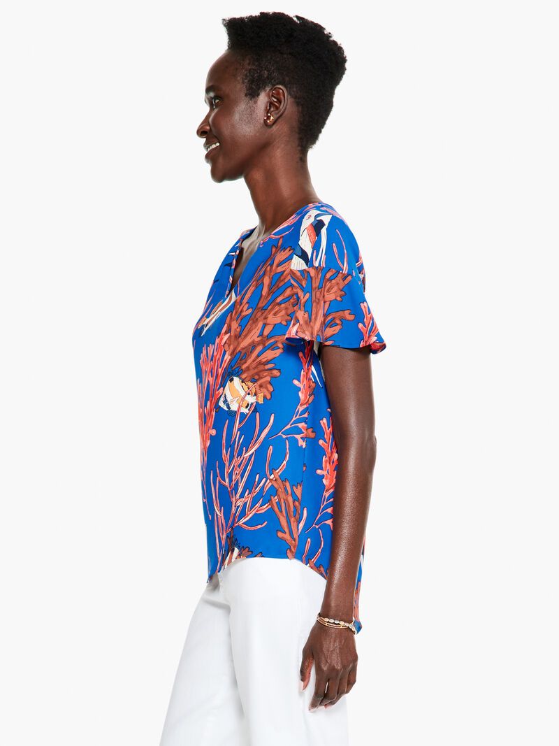 Woman Wears Angel Reef Top image number 1