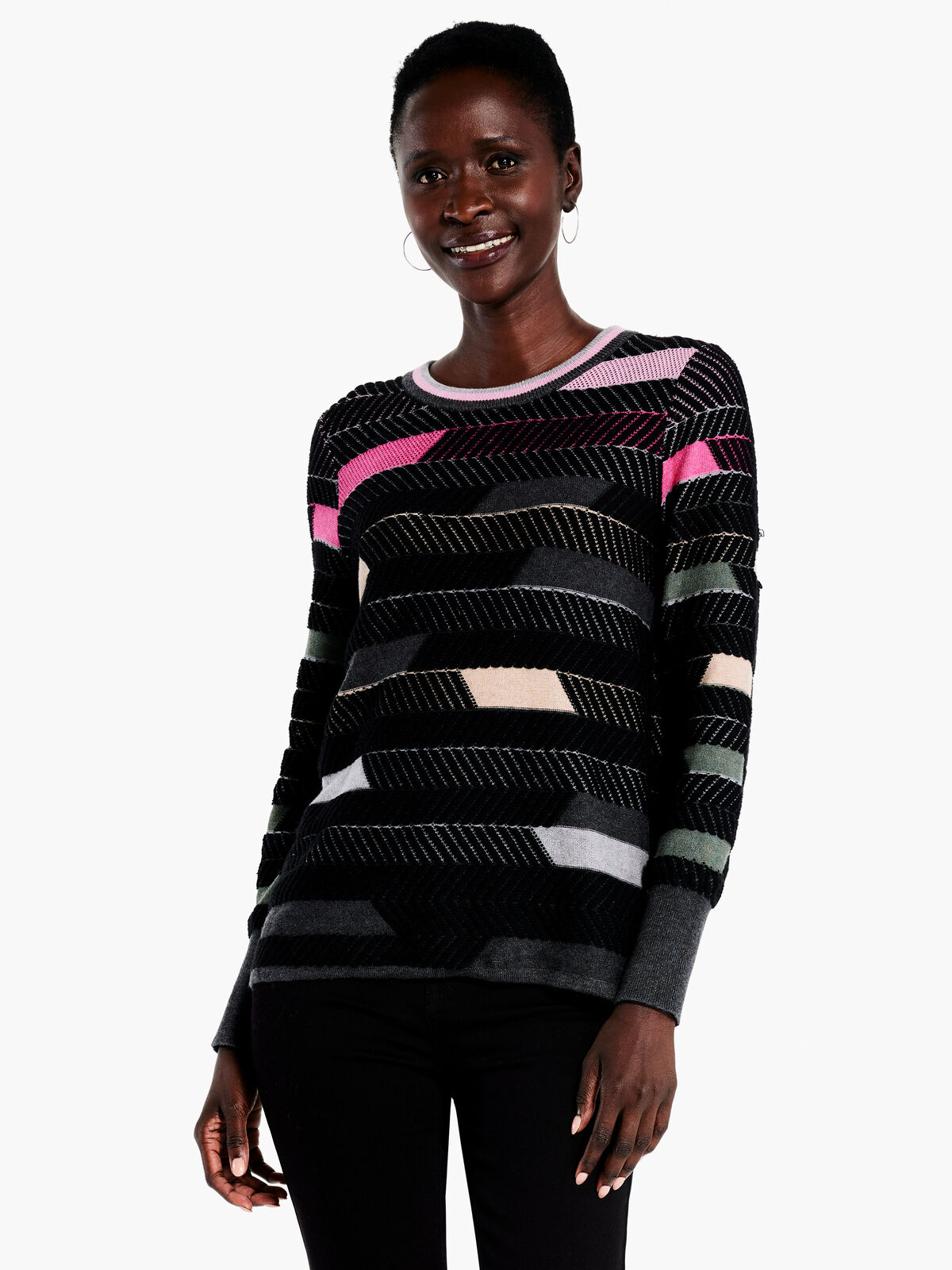 Shaded Stripes Sweater