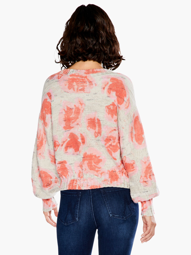 Woman Wears Rosy Sunset Sweater image number 3