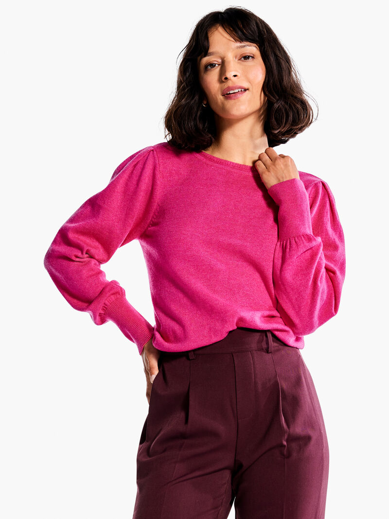 Woman Wears Femme Sleeve Sweater image number 0