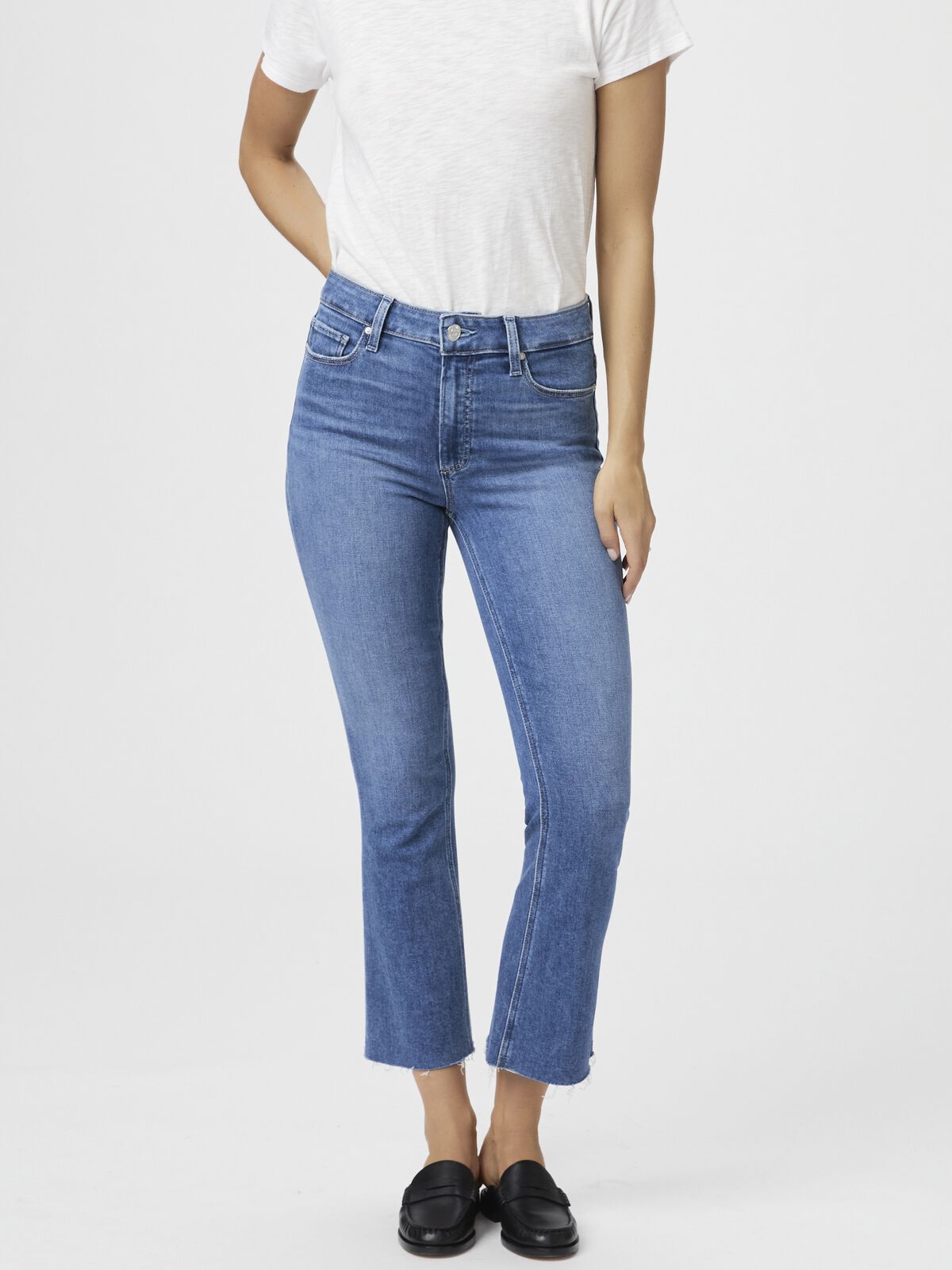 Paige - Collette Crop Flare W/ Raw Hem