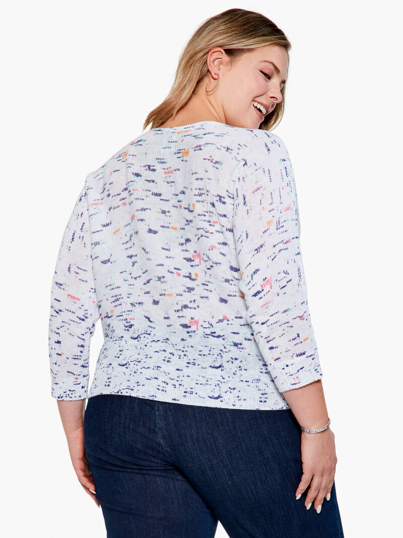 Woman Wears Spring Skies Sweater image number 2