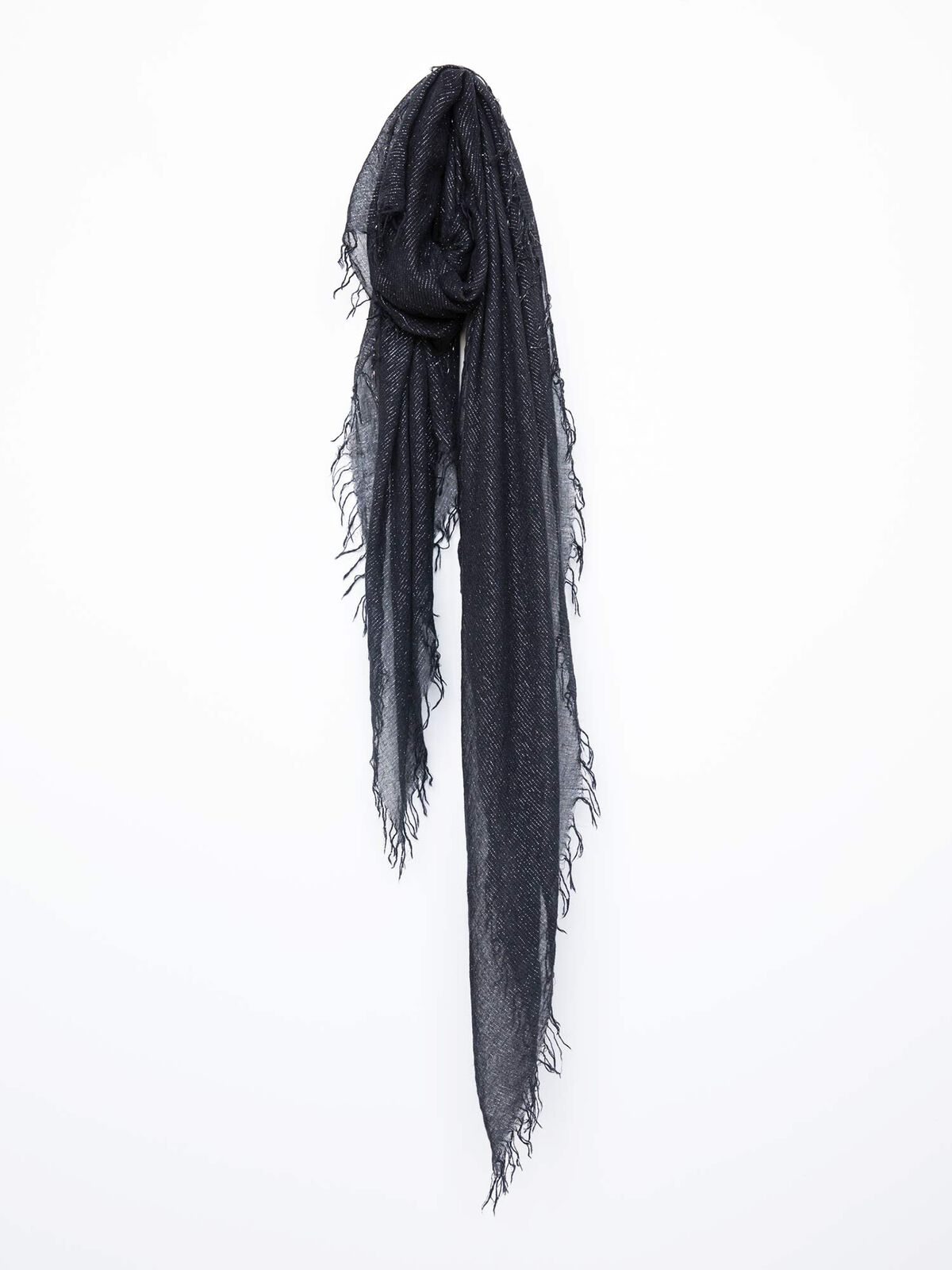 CHAN LUU METALLIC CASHMERE & SILK SCARF