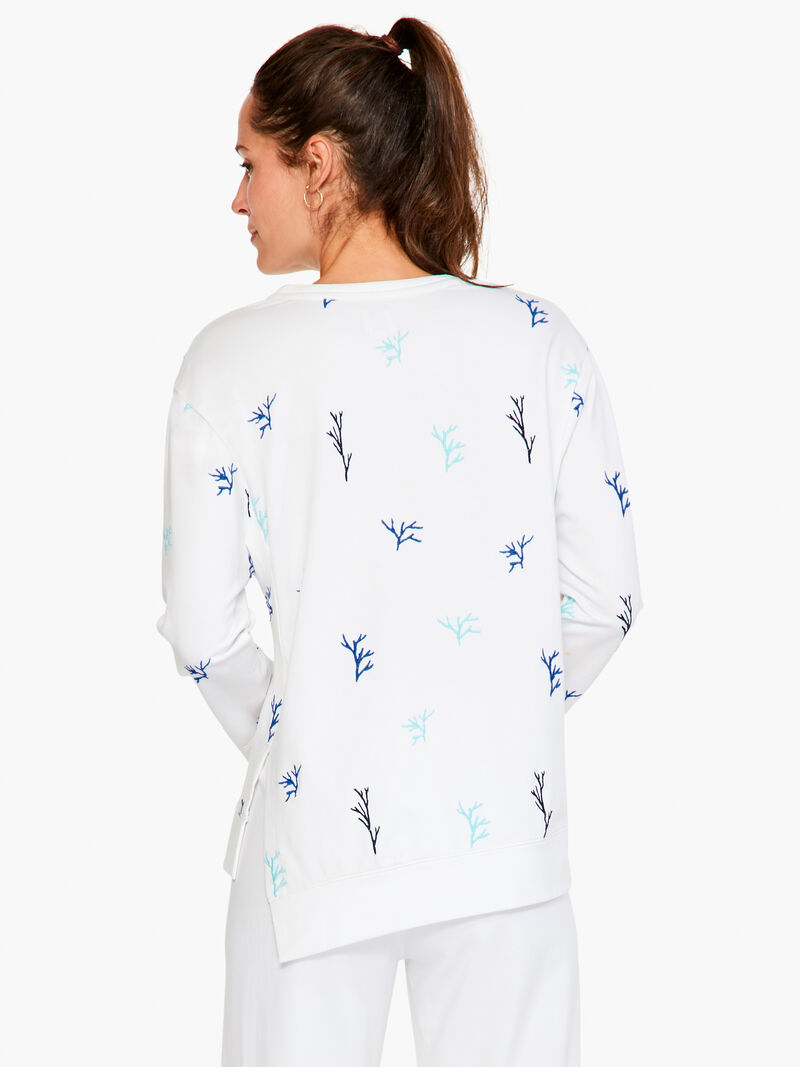 Woman Wears Coral Reef Terry Top image number 2