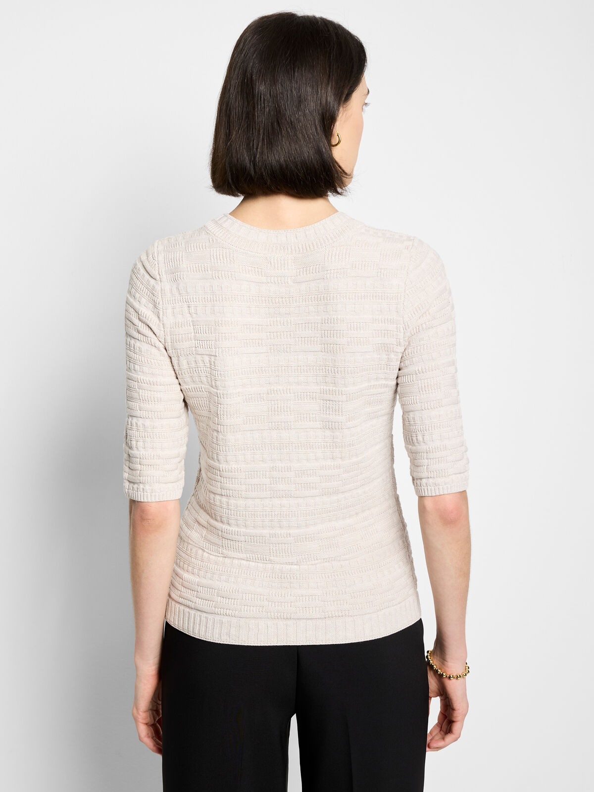 Textured Sweater Tee