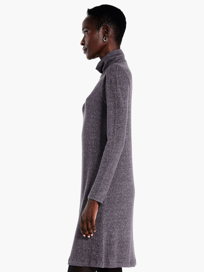 Woman Wears Cozy Rib Dress image number 1