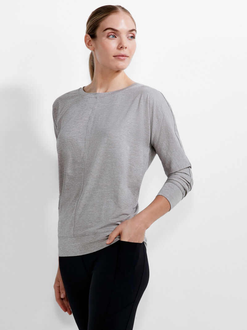 Woman Wears Flowfit Warm Up Top image number 3