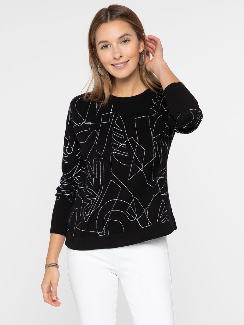 
                    EMBROIDERED SWEATER