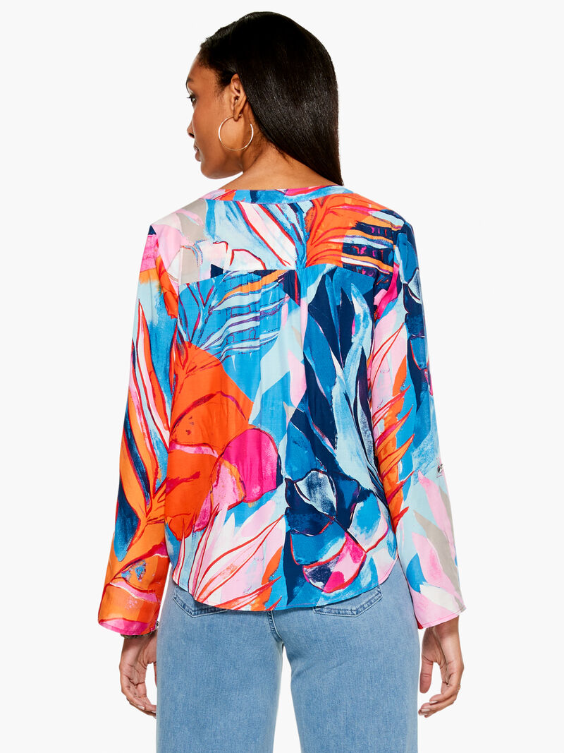 Woman Wears Tropical Mirage Top image number 2