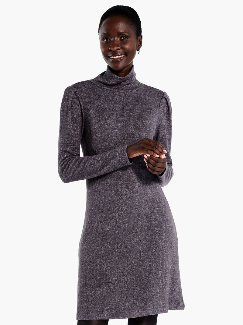 Woman Wears Cozy Rib Dress image number 0