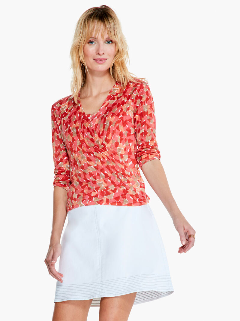Woman Wears Sun Burst 4-Way Cardigan image number 1