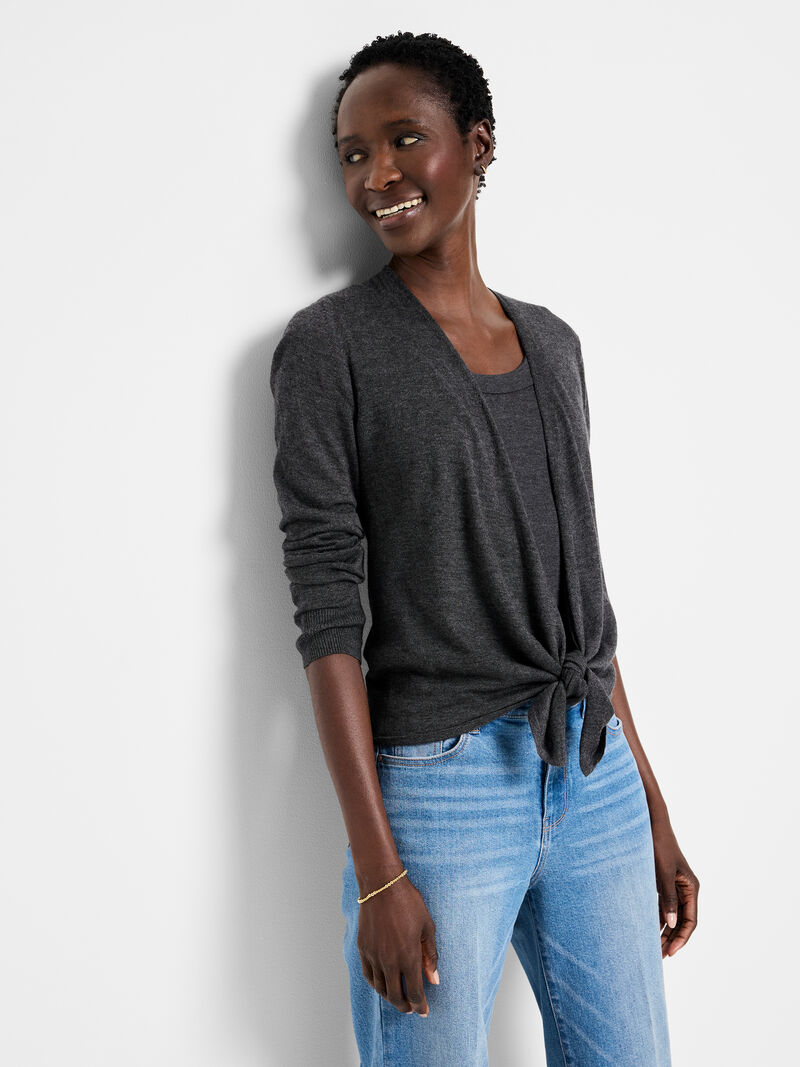 Woman Wears All Year 4-Way Cardigan image number 0