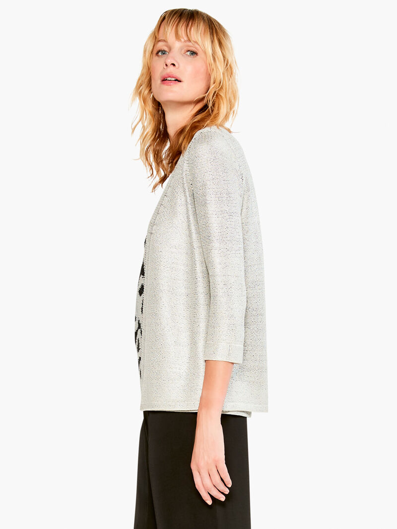 Woman Wears Shimmer Set Cardigan image number 1
