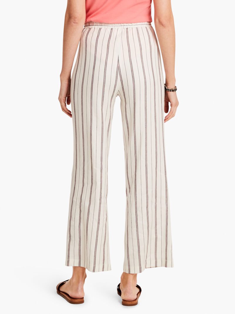 Woman Wears Grapefruit Stripe Pant image number 3