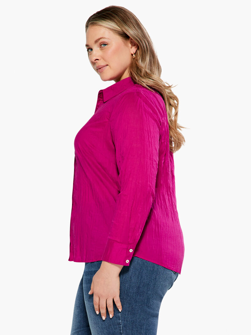 Woman Wears Crinkle Shirt image number 1