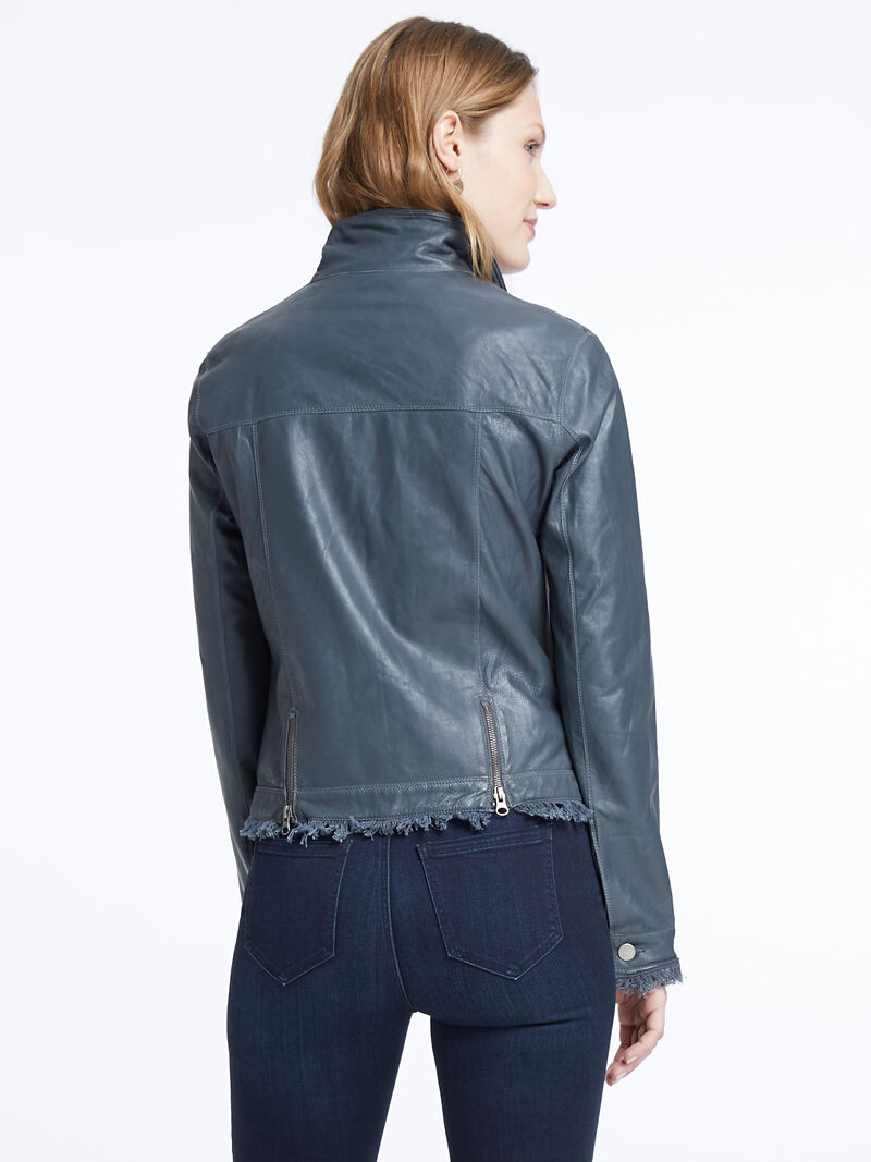 Woman Wears Jakett Washable Leather Jacket image number 2