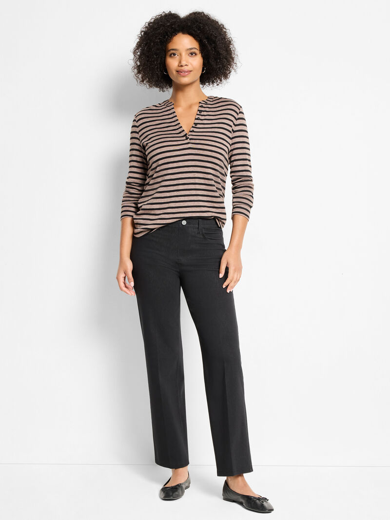 28" Recess Straight Knit Ankle Pull On Jeans