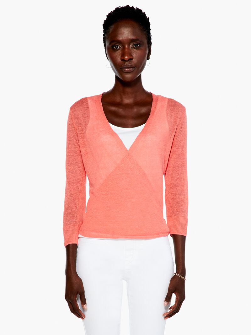 Woman Wears Lightweight 4-Way Cardigan image number 2