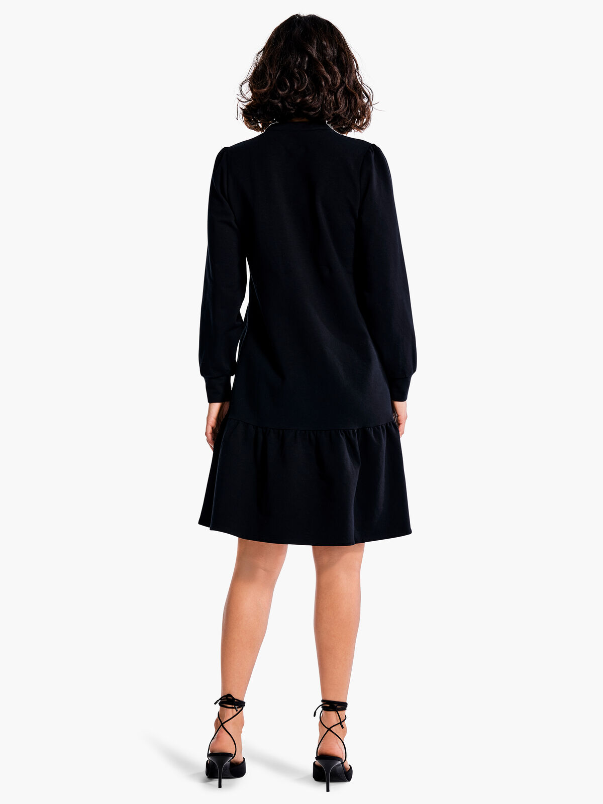 Tiered French Terry Dress