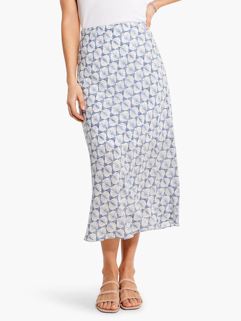 Woman Wears Lilipad Blues Skirt image number 1