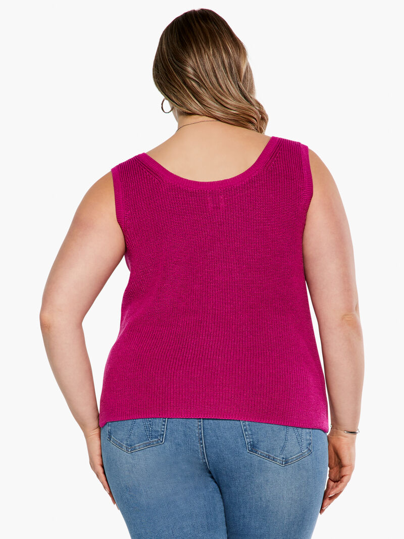 Woman Wears Shaker Knit Tank image number 2