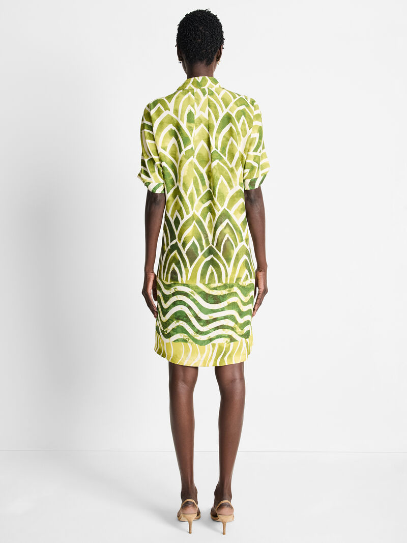 Woman Wears Aloe Palms Devon Dress image number 2