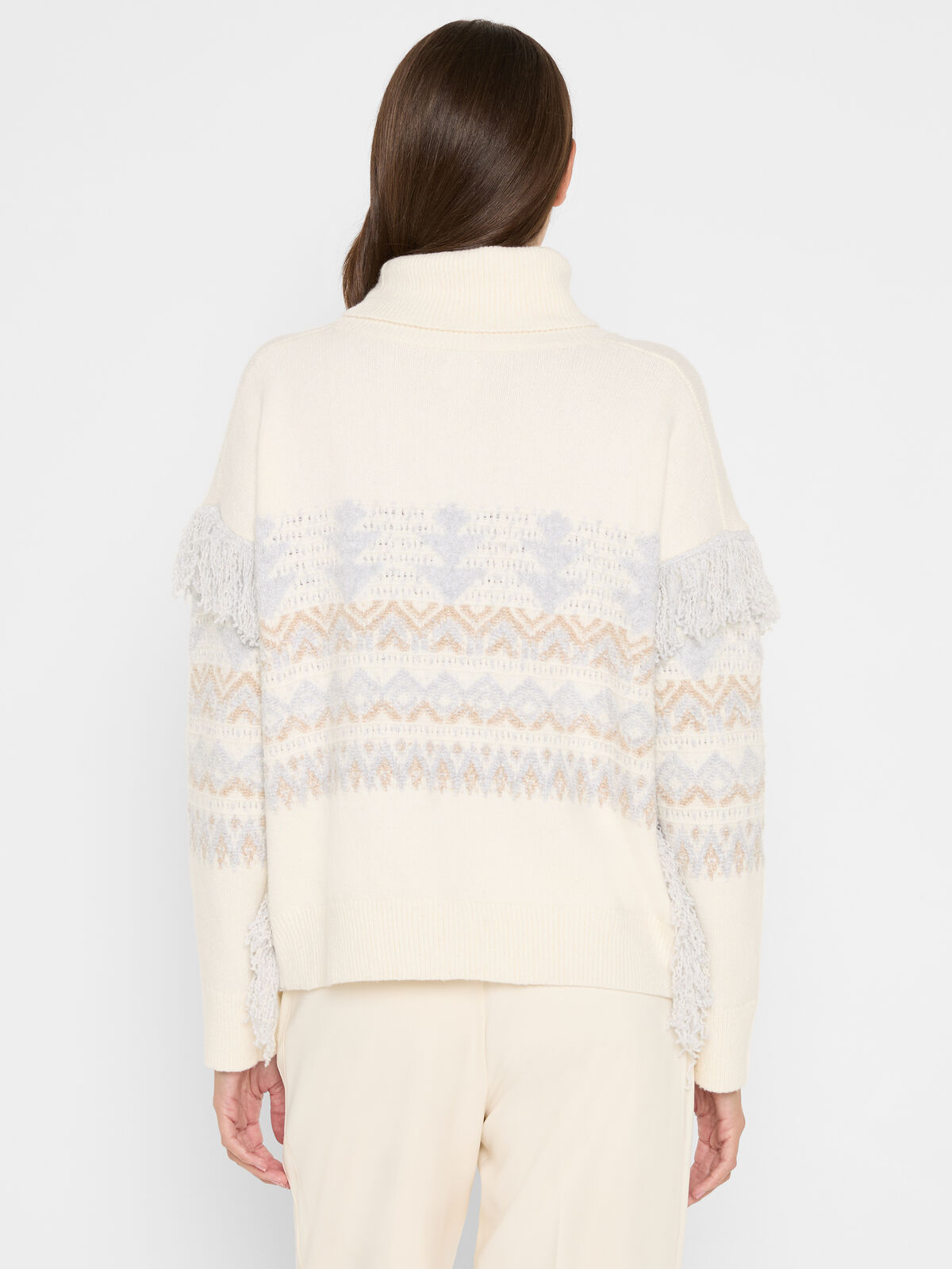 Trimmed Fringe Sweater