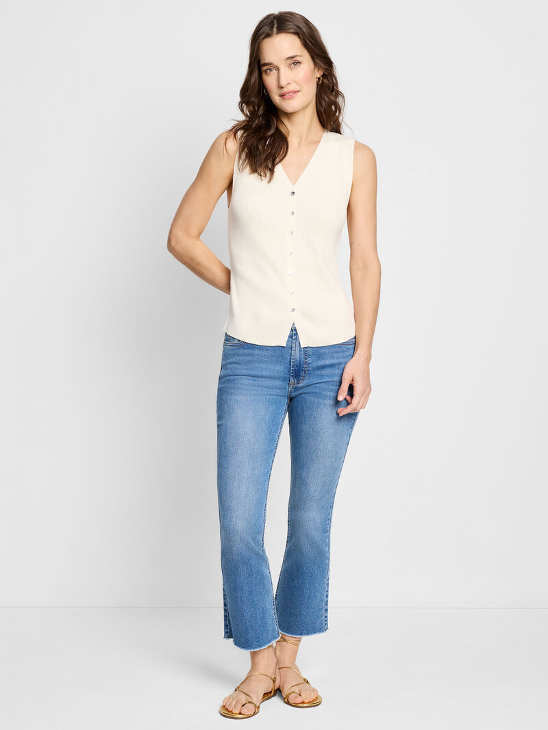 Woman Wears 26" Boardwalk Demi-Boot Jeans image number 1