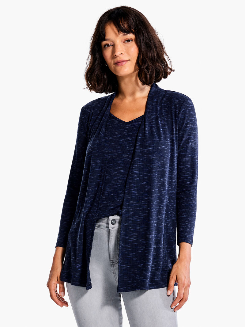 
                    Pocket Drapey Rib Cardigan