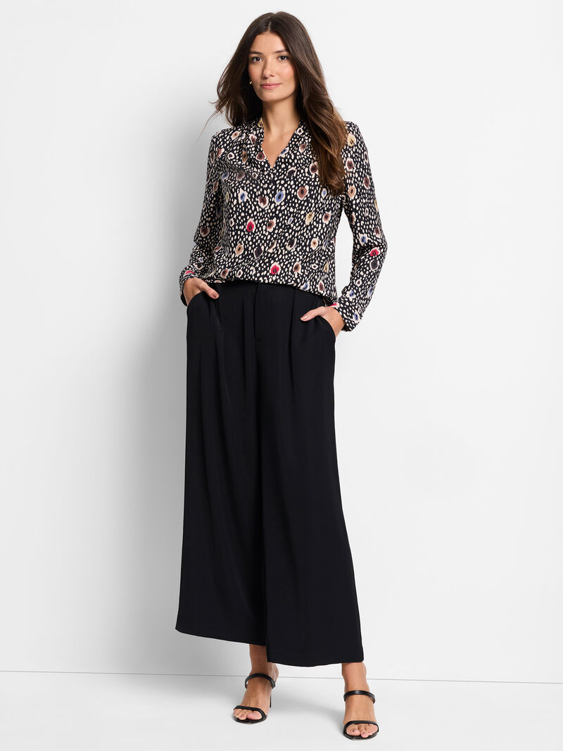 Woman Wears Spotted Dots Top image number 3
