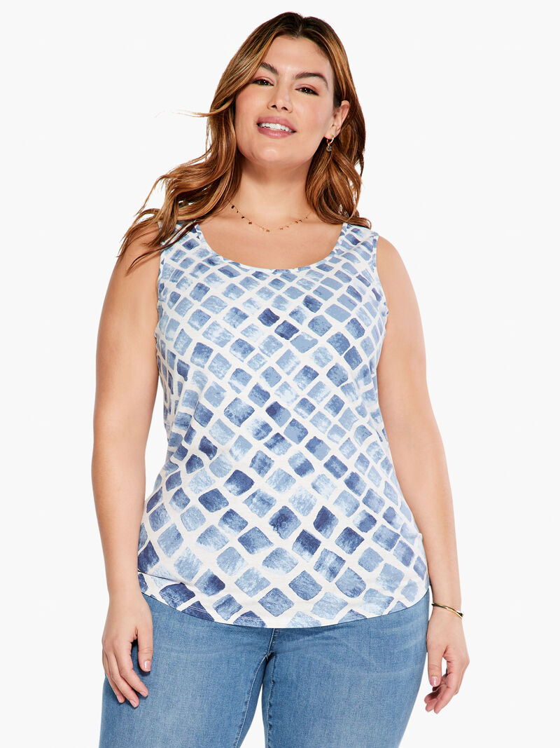 Woman Wears Stonefall Shirt Tail Perfect Tank image number 0