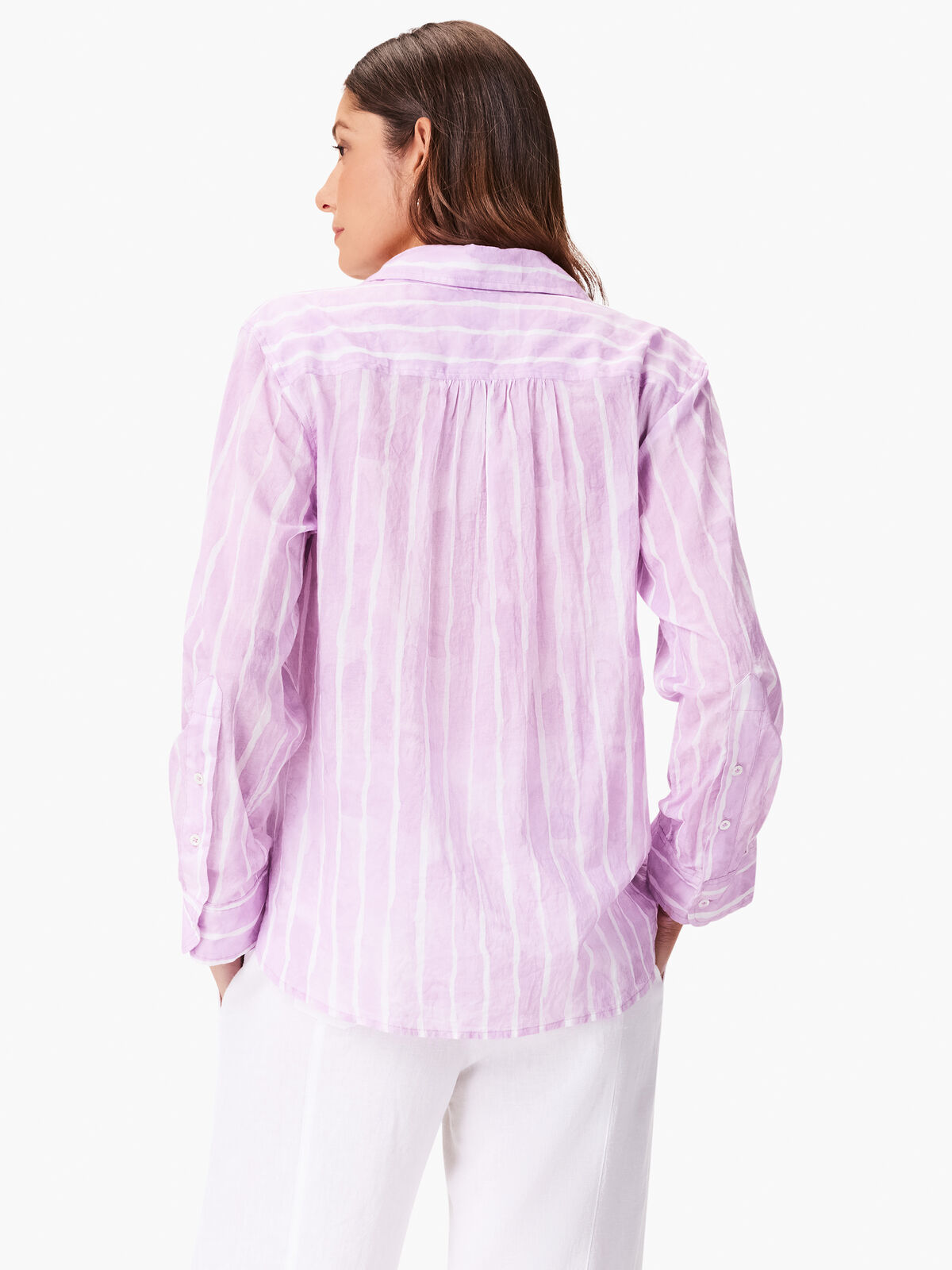 Watercolor Stripe Girlfriend Shirt