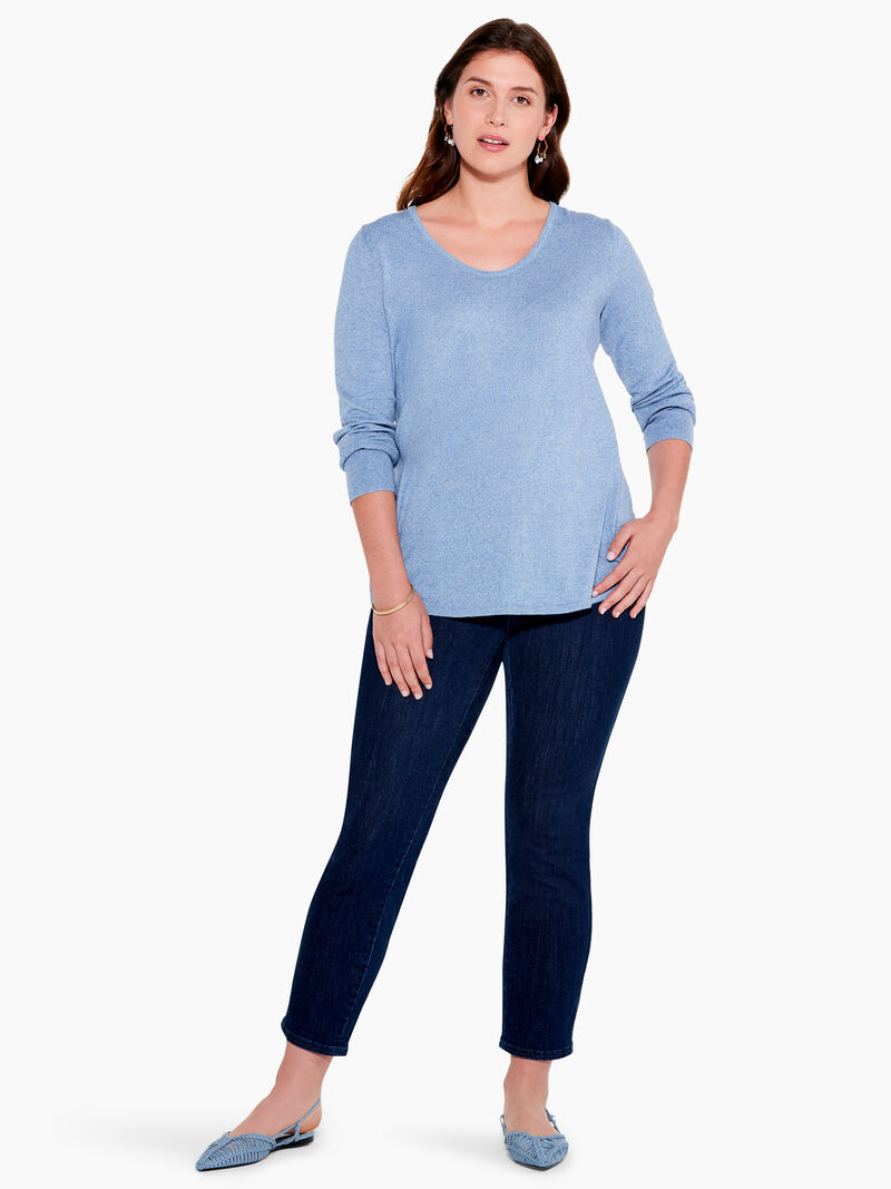 Woman Wears Vital V Neck Sweater image number 3