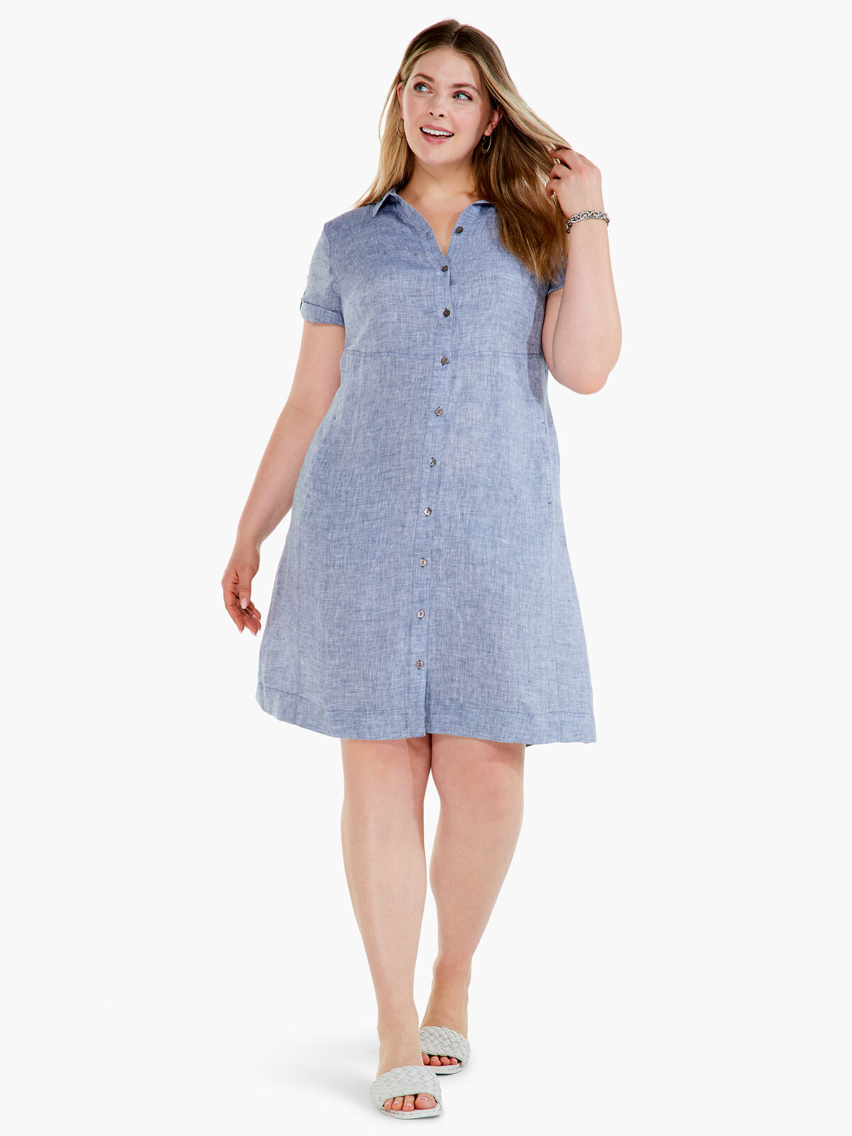 Drifty Linen Shirt Dress
